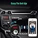 Stoon Bluetooth FM Transmitter, Wireless Car Radio Adapter with Dual USB Car Charger Ports 5V/2.4A, Hands-Free Calling, Bluetooth Receiver with LED Display for iPhone iPad iPod Samsung Android