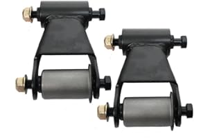 BST BSSP 2PCS Rear Leaf Spring Shackle Bracket Kit for 2002-2008 Dodge Ram 1500 Truck 722-034