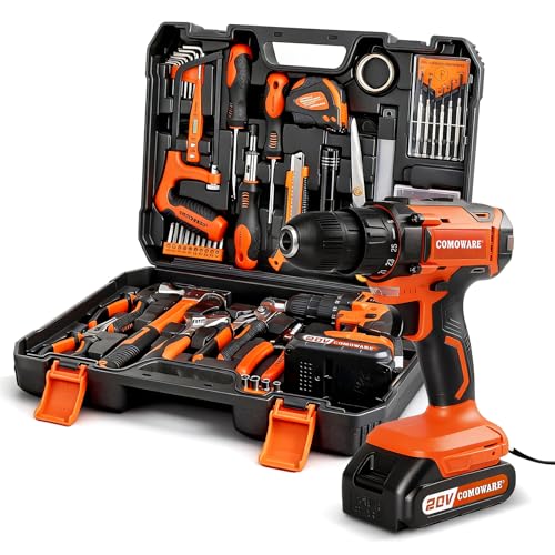 COMOWARE Household Tool Set 20V Cordless Drill