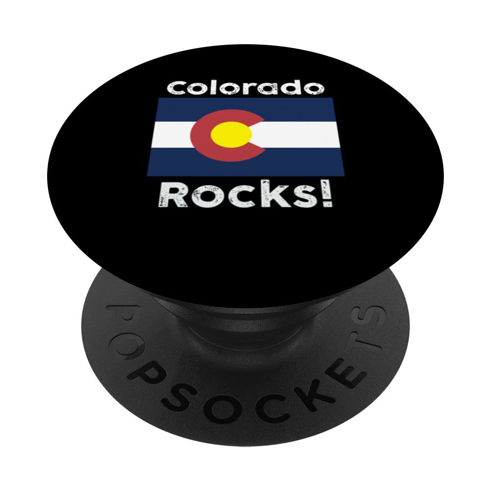 Colorado Rocks, Cool Flag Design. PopSockets Swappable PopGrip