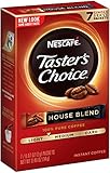 Nescafe Taster's Choice House Blend Instant Coffee, 7 Count Single Serve Sticks (Pack of 12)