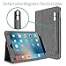 iPad Pro 9.7 Case, [Corner Protection] CaseCrown Bold Standby Pro (Canvas Charcoal Gray) w/Apple Pencil Holder for iPad Pro 9.7 Inch 2016 - Sleep/Wake, Hand Grip, Multi-Angle Viewing Stand