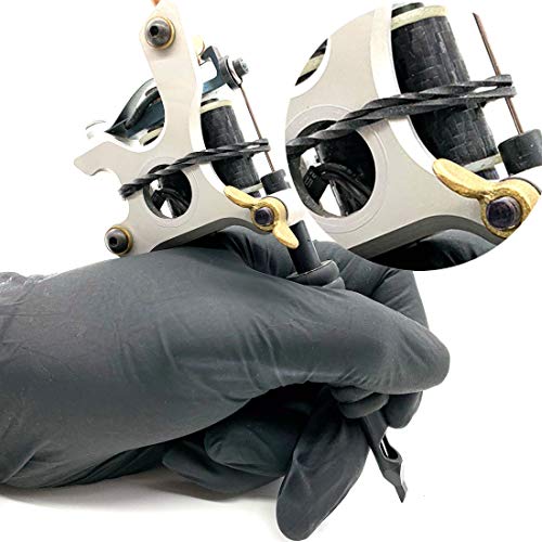 500pcs Black Rubber Bands Ring Tattoo Machine Part Accessories Needles Stable Durable Supply