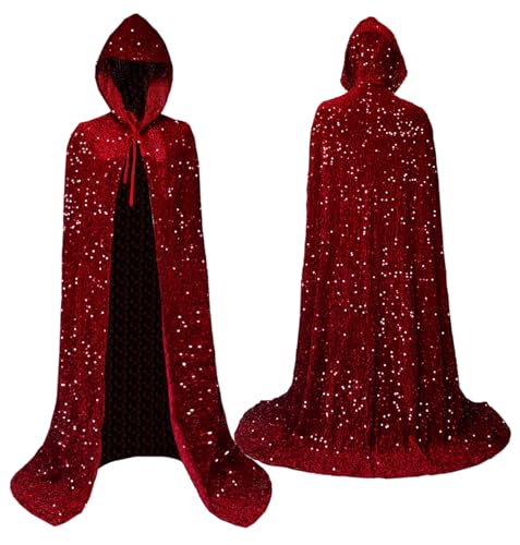 X Sequin Wine Red