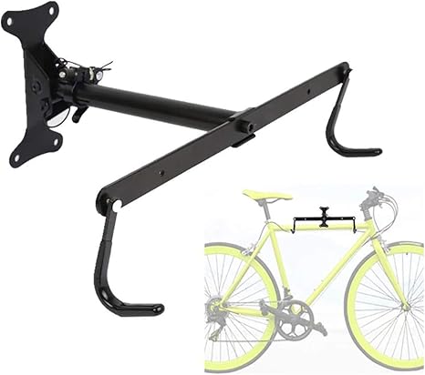 Amazon Co Jp 自転車ラック バイクラックウォールマウント ガレージや家庭用の屋内自転車収納スタンド ロードまたはマウンテン自転車用ホルダー ベアリング50キロ スポーツ アウトドア