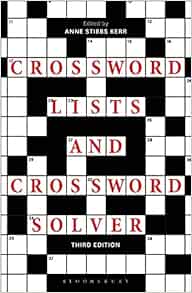 Crossword Lists And Crossword Solver Kerr Anne Stibbs 9781472968050 Amazon Com Books