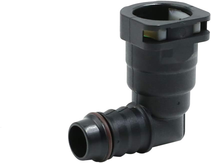 X AUTOHAUX Car Fuel Line Hose Pipe Quick Release Plastic Connector 15.82mm ID14, Black, 14 x 8 x 3 cm