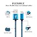 Android USB Cable, MaxMall Premium 5-Pack Extra Long 6FT/2M Nylon Braided Hi-Speed USB 2.0 A Male to Micro B Data Charger Cable for Samsung Galaxy S7 Edge, S6 Edge, HTC, Sony, Nokia, LG, PS4 and More