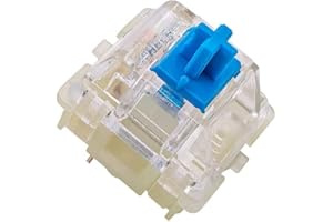 Granvela Cherry MX RGB Blue Key Switches Plate Mounted Tactile 60g Force Clicky Tactile SwitchesMX1A-L1NA for Mechanical Keyboard, with Switch Puller-10 Pack