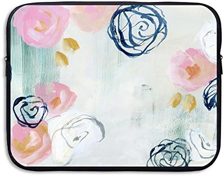 Archie Cundiff Flower Watercolor Leisure Armor Wear Laptop Sleeve Case Bag 13 Inch And 15 Inch For Unisex