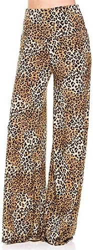 Women's Leopard Printed High Waist Palazzo Pants
