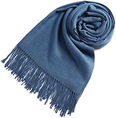 Timo Lee-Fashion Cashmere Scarves Cashmere Pashminas Large 78''x28'' Tassel design for Women and Men & Gift Box