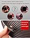 Frameless Shower Door Seal Strip, Weather Stripping Seal Sweep with Drip Rail for 3/8-Inch Glass, 39