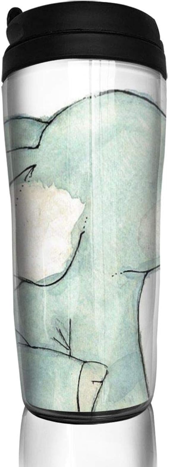 Amazon Co Jp 象 ゾウ タンブラー ふた付き コーヒーマグ カップ 蓋付き 真空 断熱 こぼれない 350ml 水筒 直飲み 軽量 服 ファッション小物