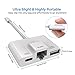 Lightning to RJ45 Ethernet LAN Wired Network Adapter, Lightning Ethernet Adapter, Lightning to USB Camera Adapter, Charging & Data Sync OTG Adapter Compatible with iPhone/iPad, Required iOS 10.0 or Up