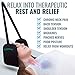 Head Hammock for Neck Pain Relief | Premium Memory Foam Head Hammock | Thick Durable Sewn-in Elastic Strap Includes 3D Contoured Eye Mask | Neck Stretcher | Use Head Hammock Anywhere