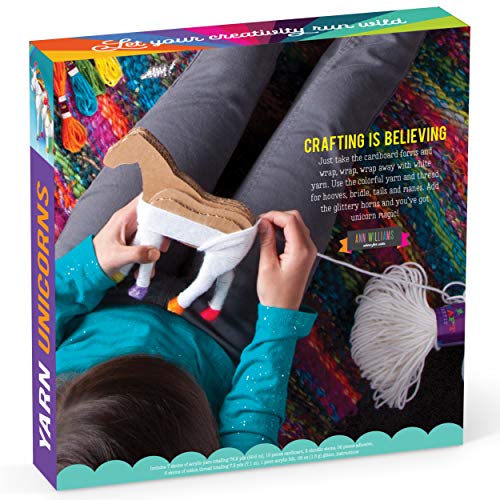 Craft-tastic - Yarn Unicorns Kit - Craft Kit Makes 2 Yarn-Wrapped Unicorns - //coolthings.us
