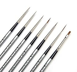 AIT Art Select Red Sable Detail Brush Set, 7 Pure