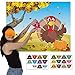 Happy Storm Thanksgiving Party Games Activities for Kids - Pin The Hat on The Turkey Fall Festival Games Party Favors Supplies, Thanksgiving Crafts Gifts for Kids