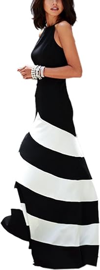 black and white maxi dress amazon