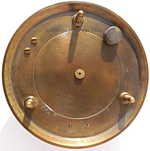 MARINE ART HANDICRAFTS Steampunk for Solid brass Sundial Compass in fitted Wooden Box. C-3052