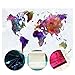 Lyly Country 7×5 FT Polyester Mottled Watercolor Maps Photography Backdrops Two Fish Art Studio Background Props LY060