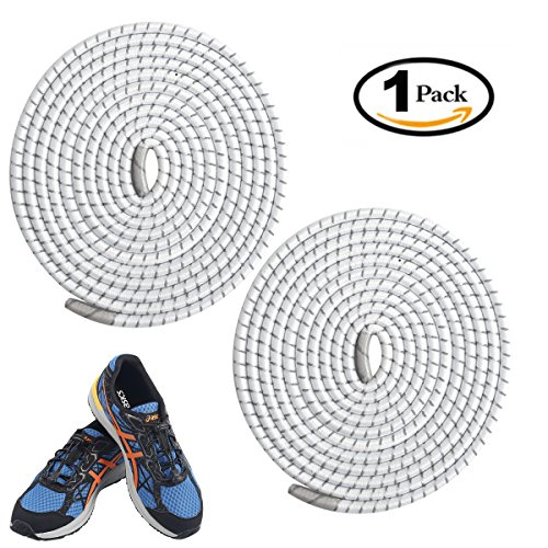 image for No Tie shoelaces, Komking Tieless shoelaces Stretch shoelaces Trim to 