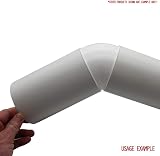 Kair 100mm 4in Plastic Duct 45 Degree Elbow Bend White view 7