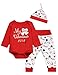 Okbebe Baby Boys Girls Outfit Clothes Set My First Valentine's Day Long Sleeve Bodysuit