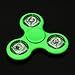 Iusun LED Hand Spinner Flashing EDC Anti-Stress Fidget Finger Toys Light Up ADD ADHD Gift (With Switch) (Green 2)