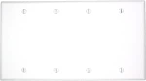 Plaque Murale 4-Gang Blanc Leviton 88064 - Lot De 4 Pièces - Neuf Sous Emballage