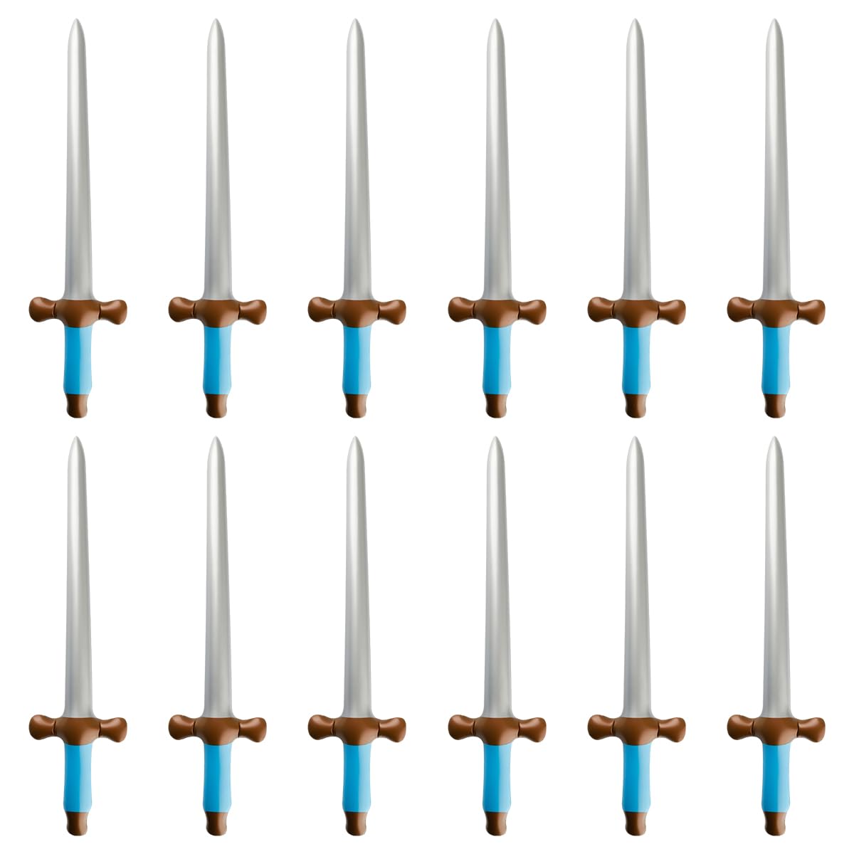 Thyonta 12 Pcs Inflatable Pirate Sword Toy Cool Visual Costume Accessories Long-lasting Fun Experience PVC Inflatable Weapon for Themed Party Cosplay Halloween Props