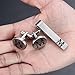 ZUNON Adult Unisex Silver Cufflinks - I Love You to the Moon & Back Engraved Wedding Groom Husband Boyfriend Best Man Tie Clip Tack Bar (I love you)
