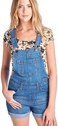 Parkers Jeans Women's Festival Denim Overall Shorts