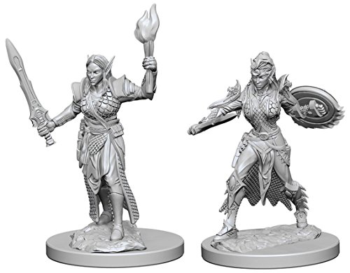 Pathfinder: Deep Cuts Unpainted Miniatures: Elf Female Fighter