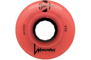 LUMINOUS WHEELS Luminous LED Quad Roller Skate Outdoor Wheels (4 Pack, 62mm x 30mm/85A)