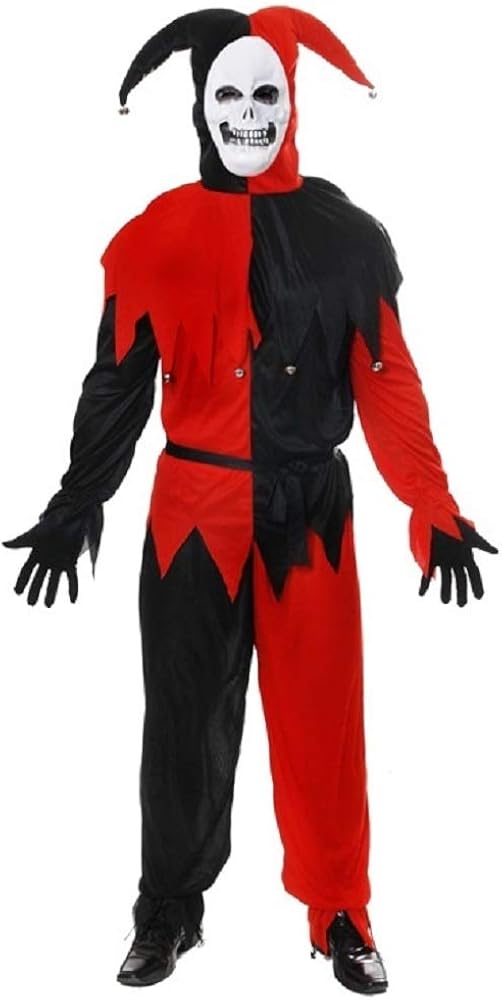Da Uomo Adulti Jolly Maligno Circo Carnevale Halloween Costume