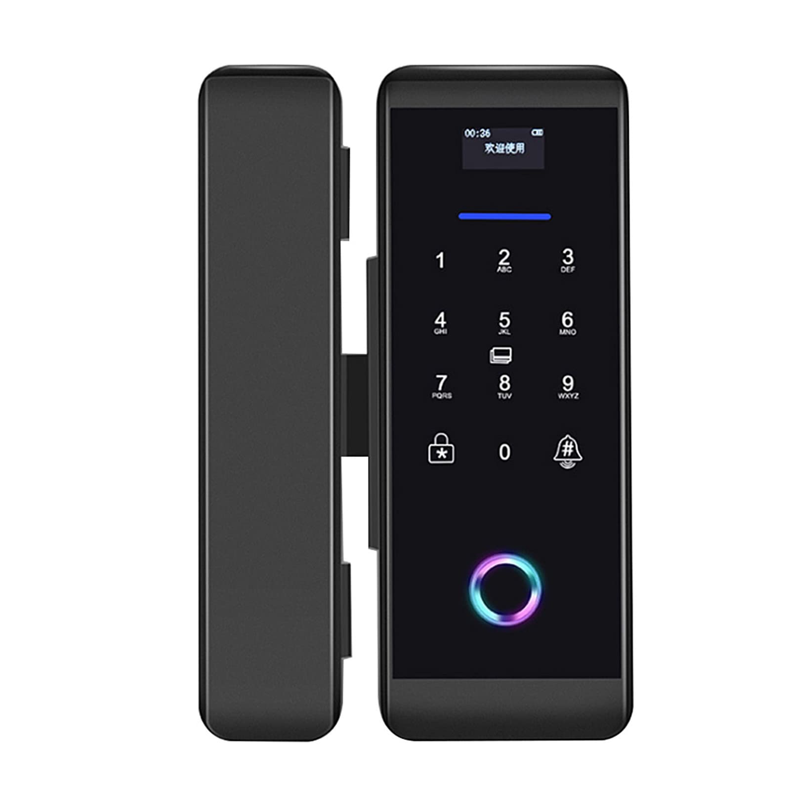 Smart Door Lock with Keypad Touch, Biometric Fingerprint Keyless Entry Door Lock Support Fingerprint, Password, IC Card, Remote Control Unlock, Electronic Keypad Code Smart Deadbolt Door Lock
