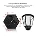 ONEVER Solar Vintage Wall Lamp Outdoor | Led Hexagonal Wall Light | Wall-Mounted Landscape | Garden Fence Yard Lamps | Waterproof Warm White (Pack of 1X)