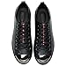 Men's Fashion Shoes Casual Sneakers, Genuine Leather for Men Silver Black 9