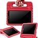 AVAWO Kids Case for Samsung Galaxy Tab A 8.0 2015 SM-T350 - AVAWO Light Weight Shock Proof Convertible Handle Stand Kids Friendly for Samsung Tab A 8-Inch SM-T350 Tablet, Red