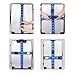 Swify Luggage Strap Suitcase Belt Elastic Travel Luggage Straps TSA Approved Accessories with Name Tags(4 Pack)