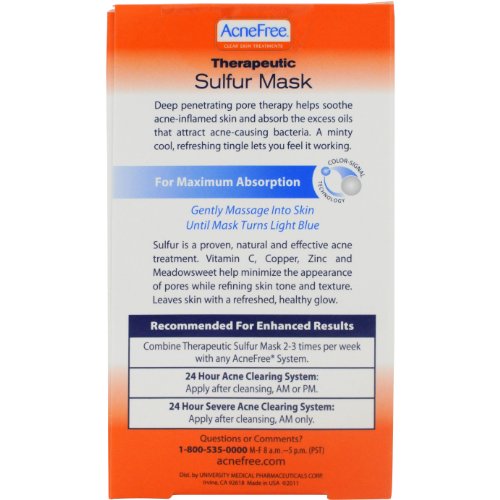 Acnefree Therapeutic Sulfur Mask, 1.76-Ounce (Pack of 2)