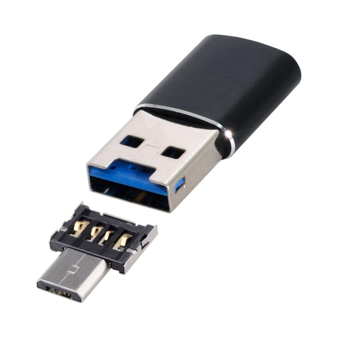 CY USB 3.0 to Micro SD SDXC TF Card Reader with Micro USB 5pin OTG Adapter for Tablet/Cell Phone — image 1