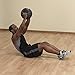 Body-Solid Heavy-Duty Exercise Medicine Balls with Dual Handles (BSTDMB25), Durable Non Slip Rubber Grip Medicine Ball for Weights Training, Weightlifting & Core Workouts, Black, 25lb Weight