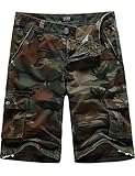 SSLR Men's Summer Cotton Cargo Shorts