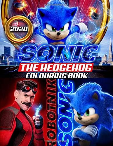 Sonic The Hedgehog Colouring Book: Sonic 2020 Colouring Book With Newest Unofficial Images Based On 2020 Movie Paperback – 12 Feb. 2020