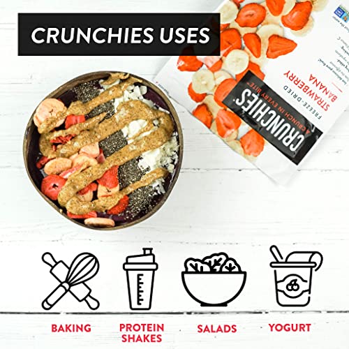 Crunchies FreezeDried Fruits, 100 All Natural Crispy Fruit , Non GMO and Kosher, Resealable