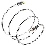 USB-C to 3.5mm Aux Cable, VIMVIP USB C to 3.5mm Male Headphone Audio Aux Adapter Type C to 3.5mm Car Aux Cord Compatible with Pad Pro 2018, Google Pixel 3/3XL/2/2XL, Moto Z, HTC U11 12, Huawei (1M)