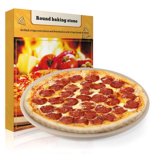 VeRosky Pizza Stone, Baking Stone 15 inch Round Pizza Stones for Grill